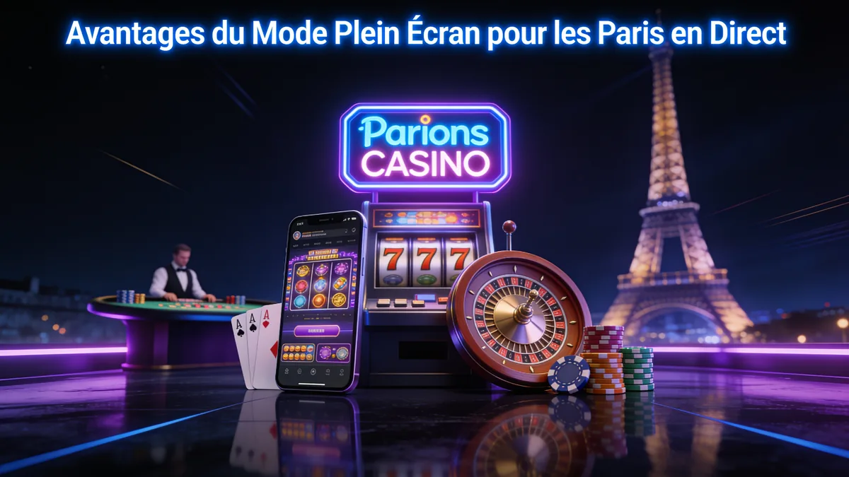 Avantages du Mode Plein Écran pour les Paris en Direct — parions en France
